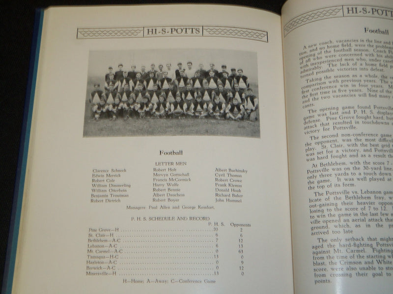1937 HI-S-POTTS POTTSVILLE HIGH SCHOOL YEARBOOK - POTTSVILLE, PA - YB 1884