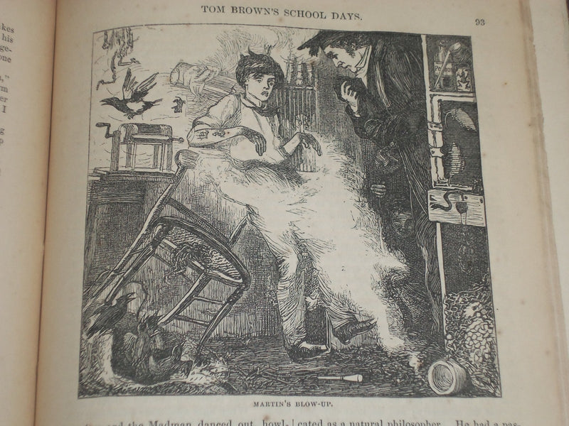 1870 TOM BROWN'S SCHOOL DAYS BOOK BY AN OLD BOY - NEW EDITION - ILLUS. - KD 2421