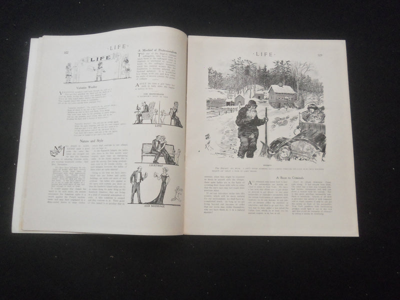 1913 FEBRUARY 13 LIFE MAGAZINE - VALENTINE NUMBER - VALENTINE'S DAY - L 757E