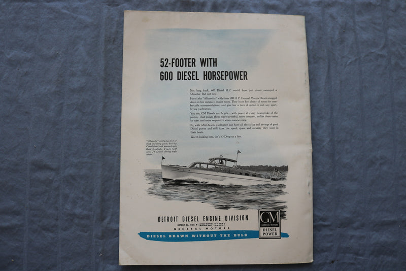 1947 NOVEMBER YACHTING MAGAZINE - BAYOU BOATING - THE ELEMENT OF BALANCE- E 9398