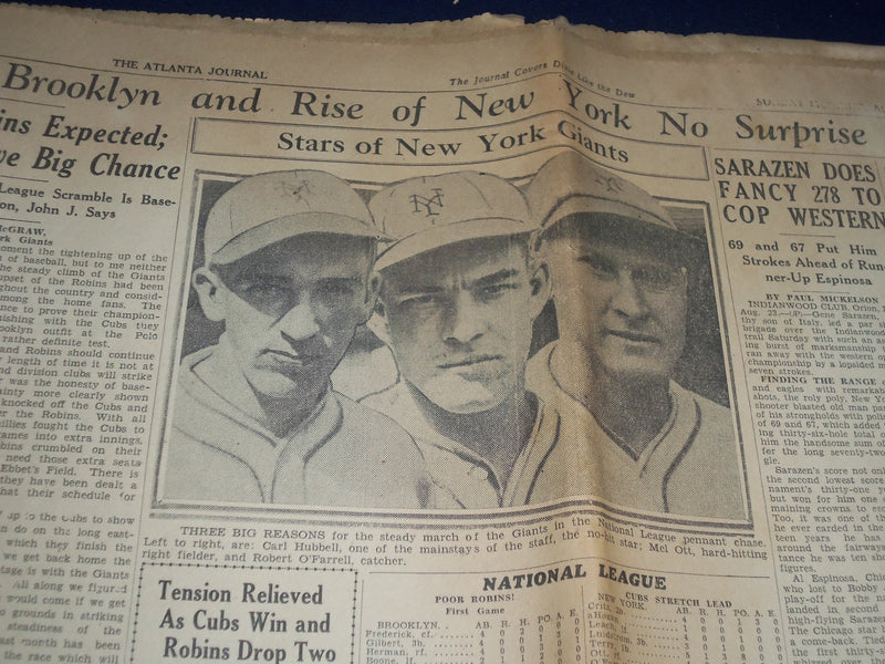 1930 AUGUST 24 THE ATLANTA JOURNAL SPORTS SECTION - KNUTE ROCKNE - NP 972U