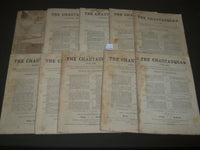 1880-1881 THE CHAUTAUQUAN MAGAZINE LOT OF 10 ISSUES - WR 782