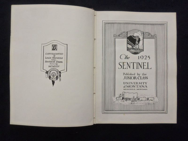 1925 SENTINAL UNIVERSITY OF MONTANA YEARBOOK - MISSOULA, MONTANA - YB 3293