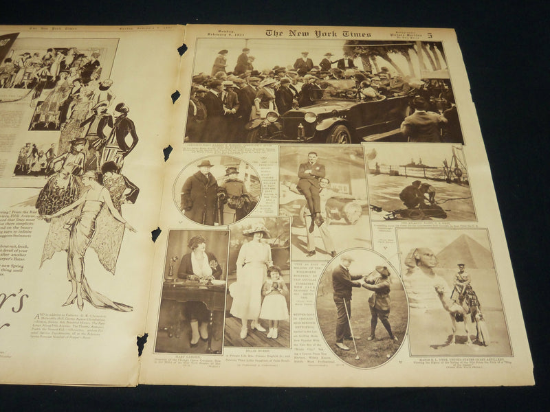 1921 FEBRUARY 6 NEW YORK TIMES PICTURE SECTION NO. 4 & 5 - W. J. BRYAN - NT 8922