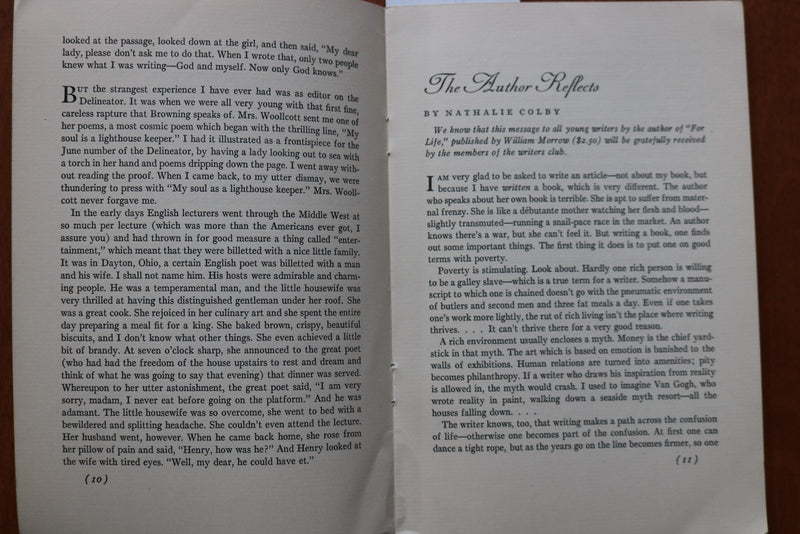 1935 NOVEMBER MS., A MAGAZINE FOR WRITERS - SOFTCOVER BOOK - K 3168