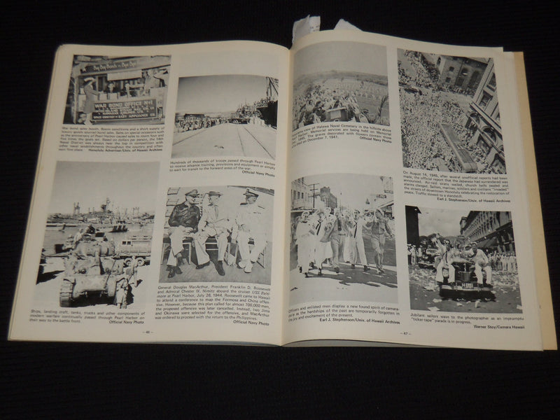 1981 PEARL HARBOR AND THE USS ARIZONA MEMORIAL PICTORIAL HISTORY BOOK - J 9907
