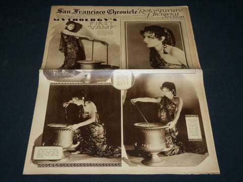 1928 DECEMBER 9 SAN FRANCISCO CHRONICLE ROTO SECTION - EVELYN BRENT - NP 5102