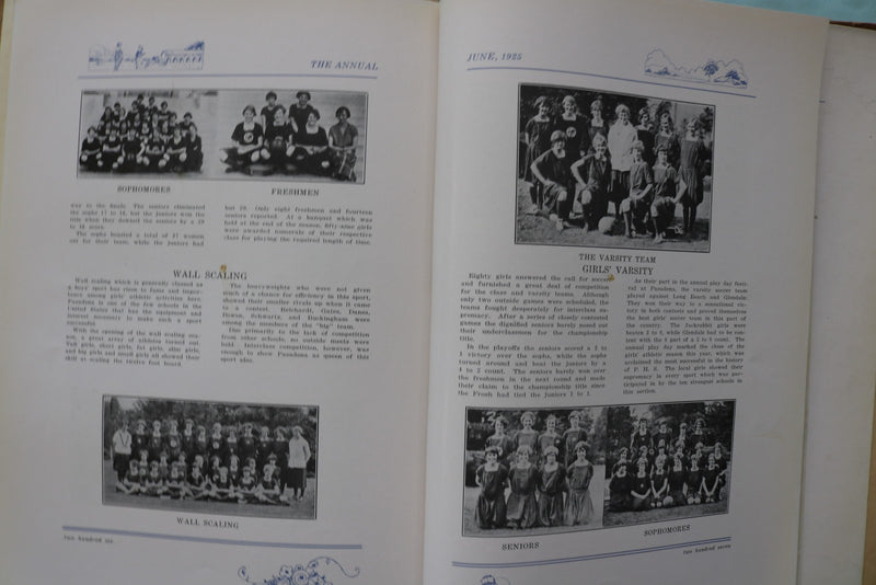 1925 THE ANNUAL PASADENA HIGH SCHOOL YEARBOOK - PASADENA, CA -SOFTCOVER- YB 3594