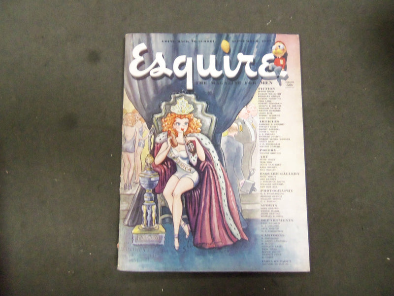 1947 SEPTEMBER ESQUIRE MAGAZINE - NICE ILLUSTRATIONS, COVER AND ADS - ST 2737