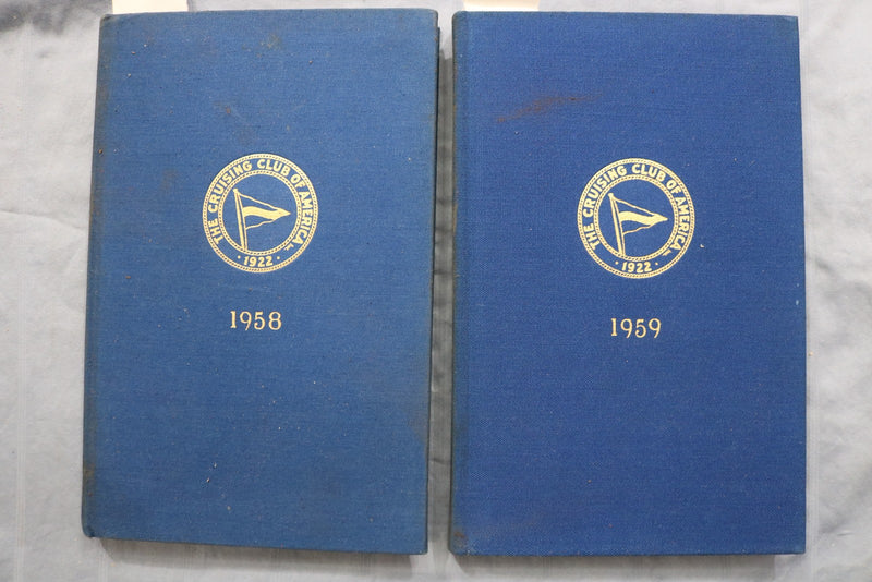 1958-1973 THE CRUISING CLUB OF AMERICA-HARDCOVER BOUND VOLUMES -LOT OF 12- KD 6Q
