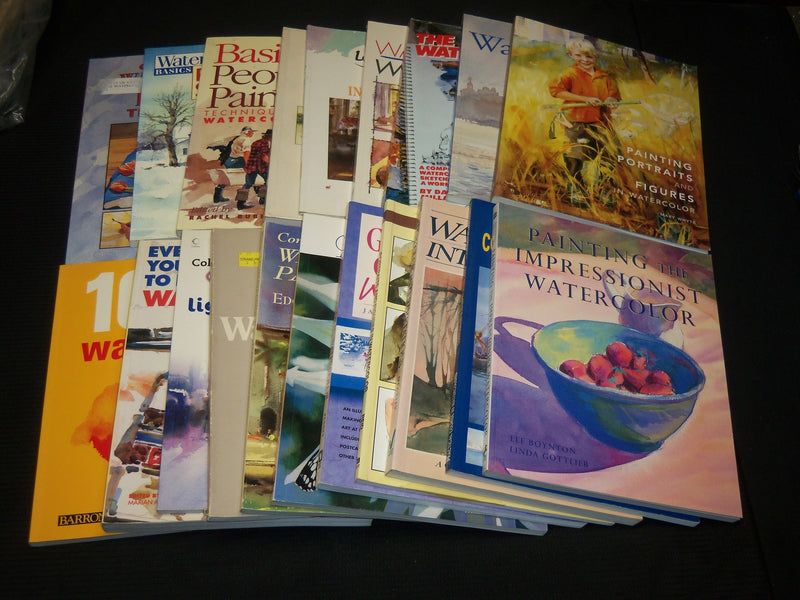 1980'S-2000'S ASSORTED WATERCOLOR PAINTING ART BOOKS LOT OF 20 - KD 51B