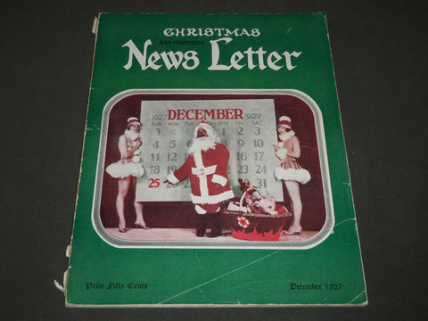 1927 DECEMBER SAN FRANCISCO NEWS LETTER MAGAZINE - CHRISTMAS - ST 5025