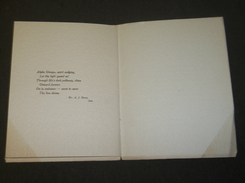 1923 NY COLLEGE OF DENTISTRY IOTA CHAPTER BANQUET PROGRAM - J 3665