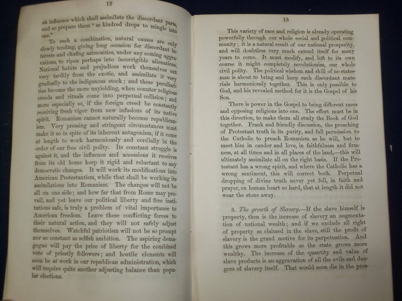 1853 AMERICAN HOME MISSIONARY SOCIETY DISCOURSE BY REV. LAURENS HICKOK - J 4754