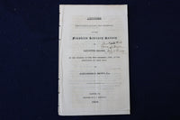 1840 LAFAYETTE COLLEGE - FRANKLIN LITERARY SOCIETY ADDRESS SOFTCOVER - K 945