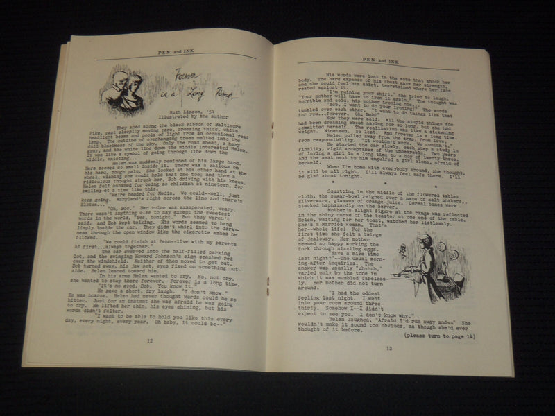 1953-1955 PEN & INK HAVERFORD HIGH SCHOOL MAGAZINES LOT OF 5 - O 1798E