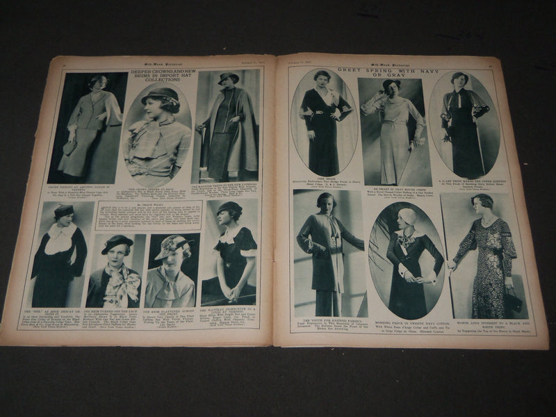 1933 FEB 11 MID-WEEK PICTORIAL MAGAZINE SECTION - FRANKLIN D. ROOSEVELT - J 3210