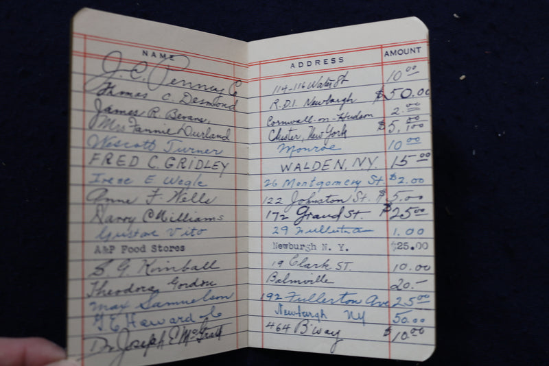 1940'S ST. LUKES HOSPITAL SUBSCRIPTION BOOK AND ENVELOPE - K 1320