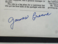 JAMES GREEN 8x10 AUTOGRAPHED PHOTOCOPIES OF A NEWSPAER ARTICLE - LOT OF 2