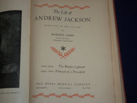 1938 THE LIFE OF ANDREW JACKSON BOOK BY MARQUIS JAMES - ILLUSTRATIONS - KD 2593