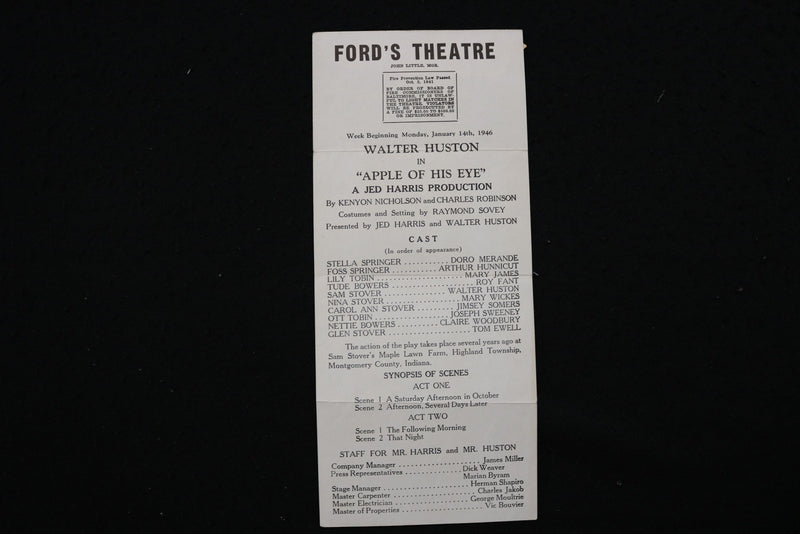 1946 JAN 14 WALTER HUSTON IN 