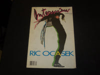 1987 MARCH INTERVIEW MAGAZINE - RIC OCASEK COVER - SP 3227