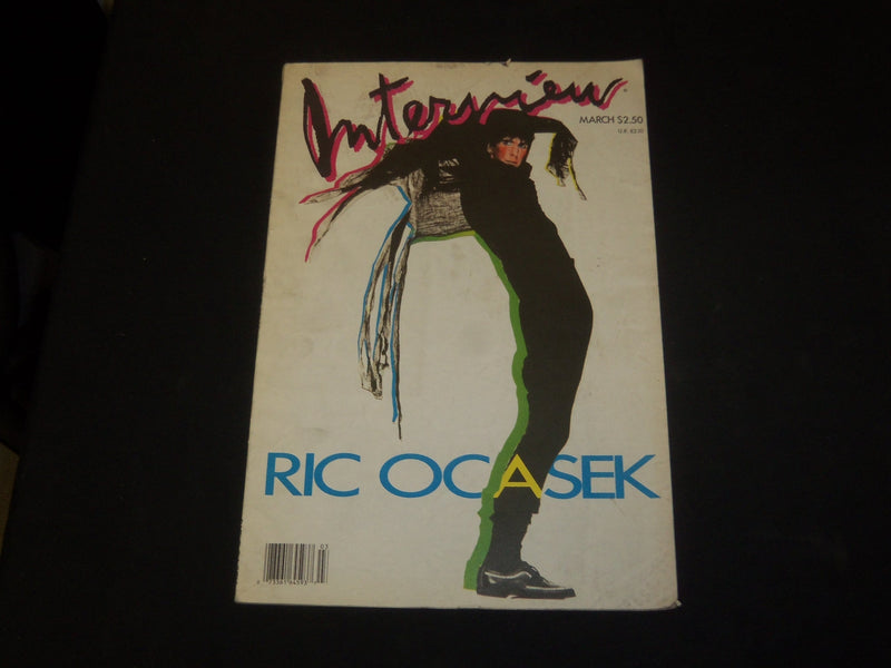 1987 MARCH INTERVIEW MAGAZINE - RIC OCASEK COVER - SP 3227