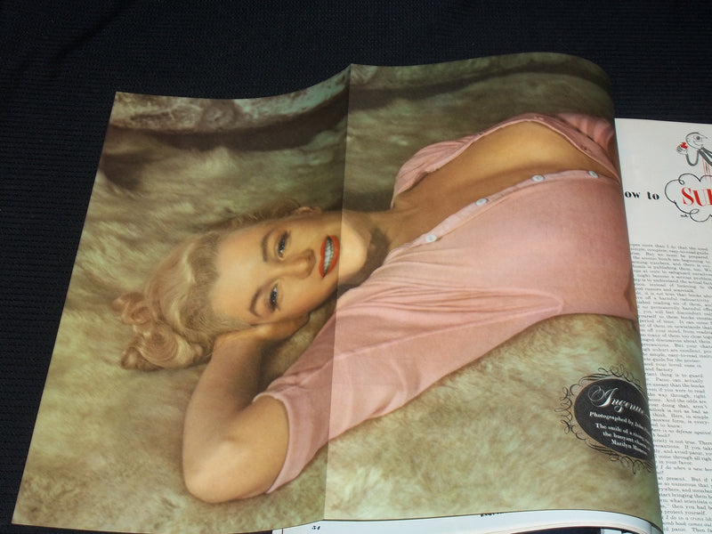 1951 SEPTEMBER ESQUIRE MAGAZINE - MARILYN MONROE CENTERFOLD - E 4318