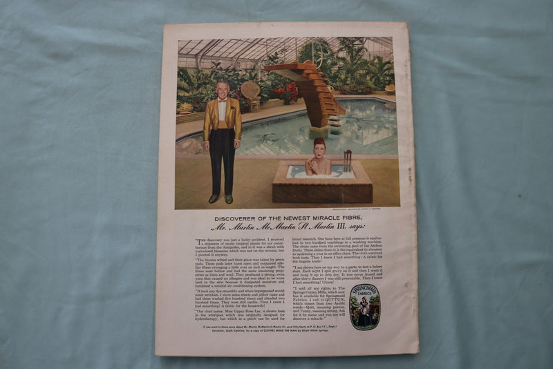 1958 APRIL HOUSE & GARDEN MAGAZINE - CONTEMPORARY MODERN ROOM COVER - E 26518