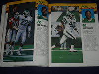 1990 NEW YORK JETS OFFICIAL TEAM YEARBOOK NEW DAY IN NY - GREAT PHOTOS - J 394