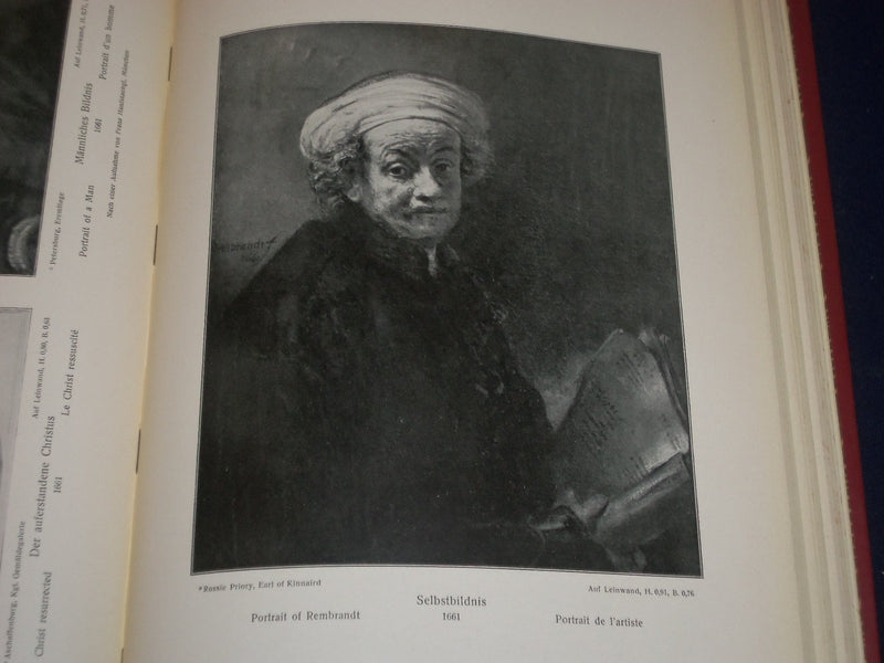 1906 REMBRANDT DES MEISTERS GEMALDE GERMAN BOOK BY ADOLF ROSENBERG - KD 968