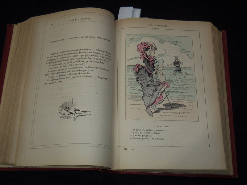 1800'S-1900'S LES PARISIENNES PAR GREVIN & HUART FRENCH VOLUME - KD 879D