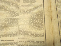 1851 JANUARY 25 THE BOSTON MUSEUM NEWSPAPER - HORACE GREELEY - CAESAR - NP 9035
