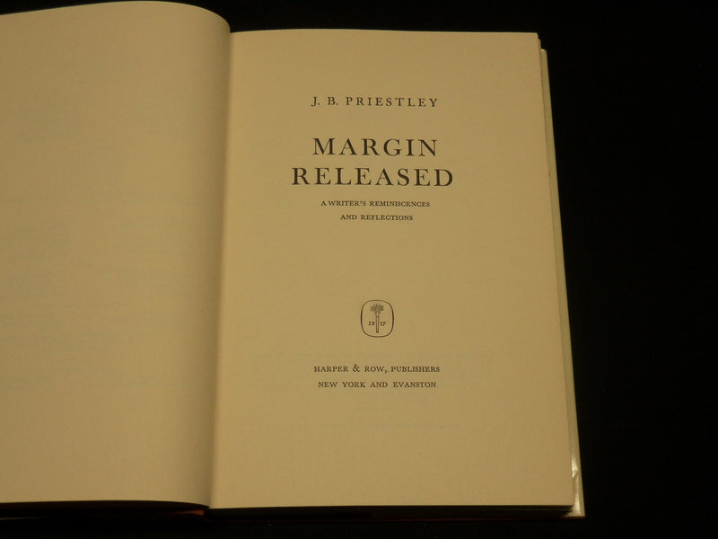 1962 MARGIN RELEASED BOOK BY J. B. PRIESTLY - FIRST EDITION - KD 2764R