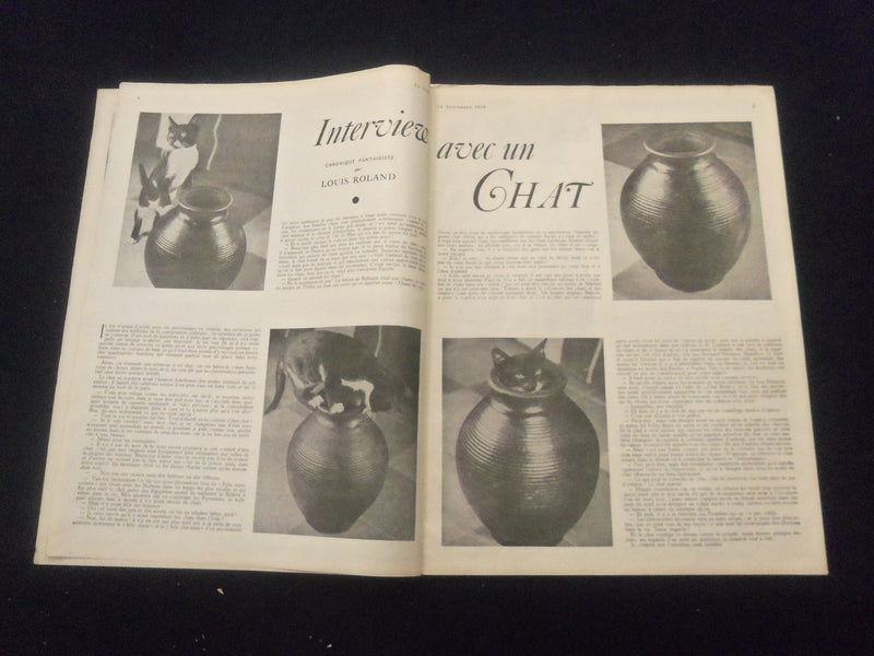 1939 SEPTEMBER 16 LE SAMEDI MAGAZINE - GARY COOPER COVER - FRENCH TEXT - B 439Y