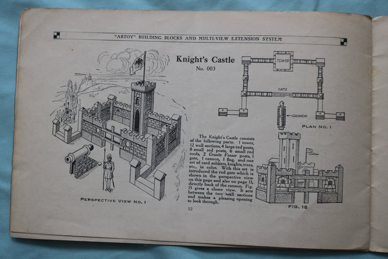 1900'S ARTOY BUILDING BLOCKS CATALOG - NEW CHICAGO SPECIALTY CO. - K 2504