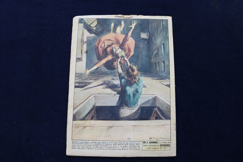 1961 MAY 28 DOMENICA DEL CORRIERE MAGAZINE - GARY COOPER COVER-ITALIAN - E 23871