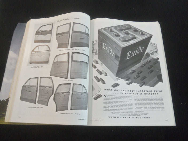 1940 OCTOBER MOTOR MAGAZINE - ANNUAL SHOW NUMBER - J 7750