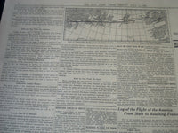 1927 JULY 1 NEW YORK TIMES - BYRD FLIES FOR HOURS IN FOG IN FRANCE - NT 7308