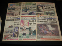 1988-1999 CITIZENS'VOICE NEWSPAPERS LOT OF 53 - WILKES BARRE, PA - NP 2703A