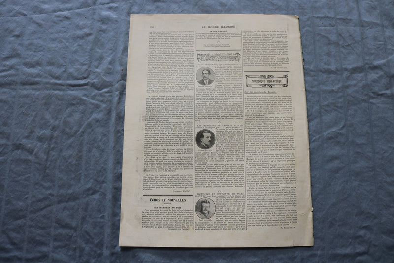 1914 MAY 9 LE MONDE ILLUSTRE MAGAZINE - GABRIEL FERRIER - FRENCH - NP 8433