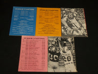1968-1974 OFFICIAL COLLEGIATE FOOTBALL RECORD BOOK LOT OF 5 - SOFTCOVER- O 2908B