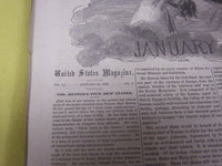 1854-1855 UNITED STATES MAGAZINE LOT OF 2 - VOLUME 1 NO. 8 & 9 - NP 2054