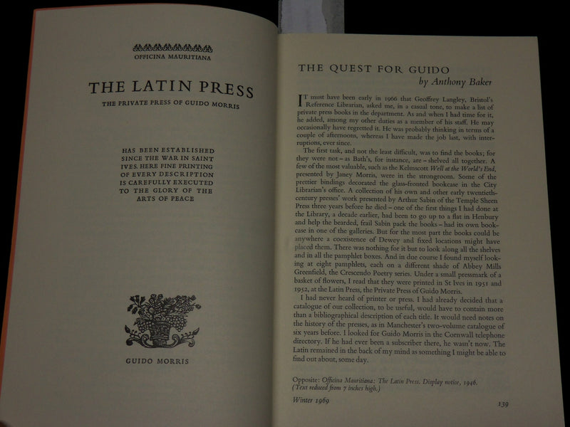 1969 WINTER THE PRIVATE LIBRARY SECOND SERIES VOLUME 2 NO. 4 - J 6514