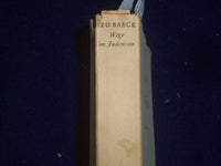 1933 WEGE IM JUDENTUM SOFTCOVER BOOK VON LEO BAECK - GERMAN - KD 9022