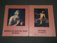 1989 JOSE DE RIBERA CATALOG LOT OF 2 - SAN SEBASTIAN - PRADO EN MEXICO - KD 5095