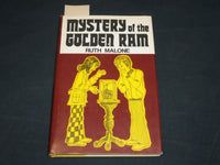 1976 MYSTERY OF THE GOLDEN RAM HARDCOVER BOOK INSCRIBED BY RUTH MALONE - D 409