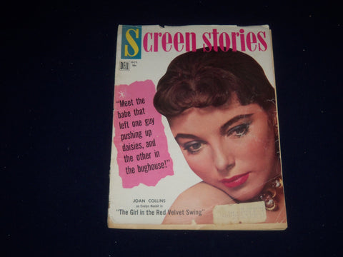 1955 OCTOBER SCREEN STORIES MAGAZINE - JOAN COLLINS COVER - SP 5374