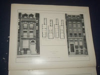 1908 SEPTEMBER THE BRICKBUILDER MAGAZINE - NEW YORK CITY HOUSES - ST 258J