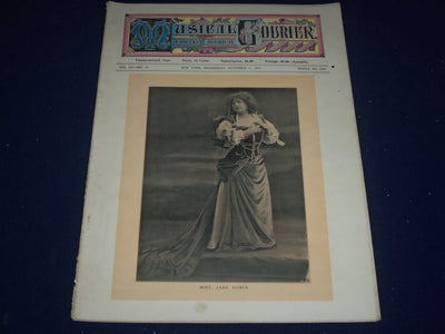 1907 DECEMBER 11 MUSICAL COURIER MAGAZINE - MME. JANE NORIA COVER - ADS - J 1256